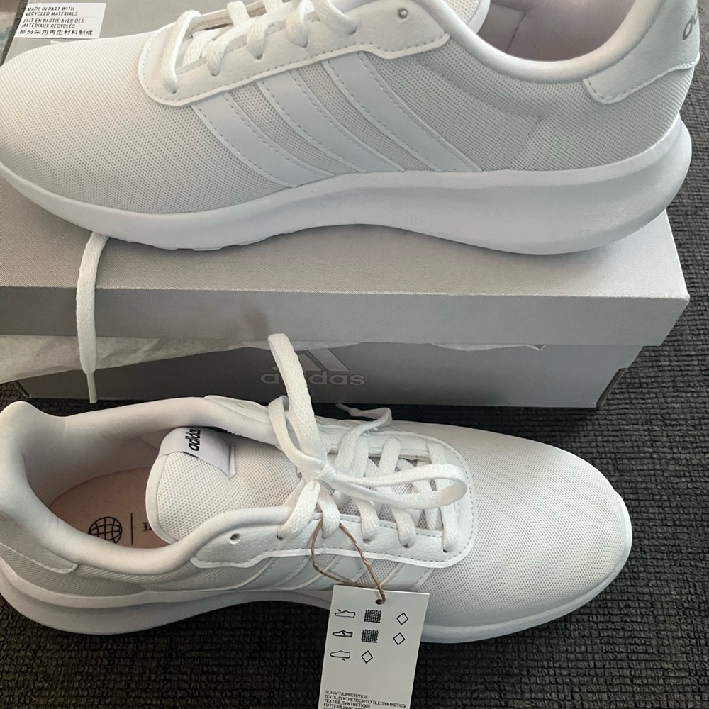 adidas All-White Low-Top Sneakers Women